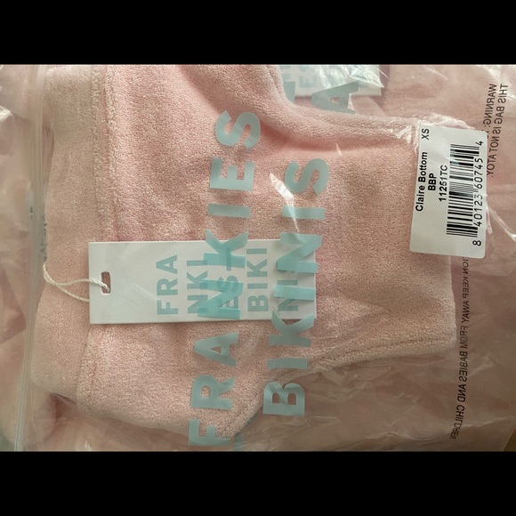 Frankies bikini pink terry set - Picture 2 of 3